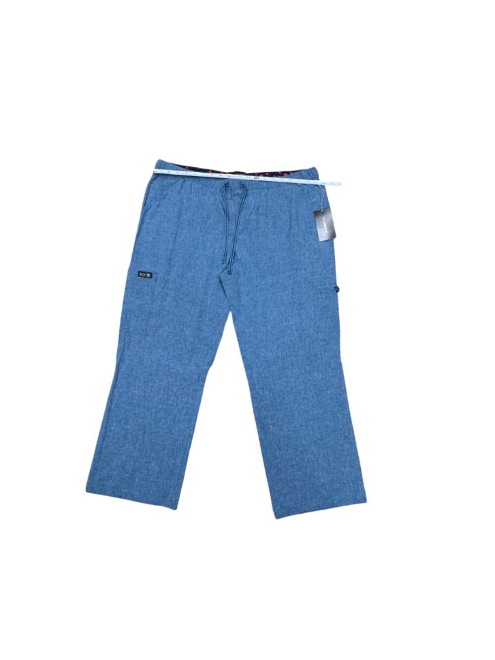 Koi Basics XL Blue Drawstring Elastic Waist Nursing Scrub Pants Pockets NEW - Picture 7 of 14